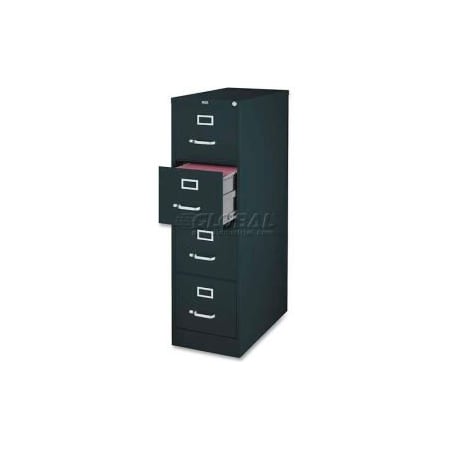 Sp Richards Lorell 4-Drawer Heavy Duty Vertical File Cabinet, 18"W x 26-1/2"D x 52"H, Black LLR60198